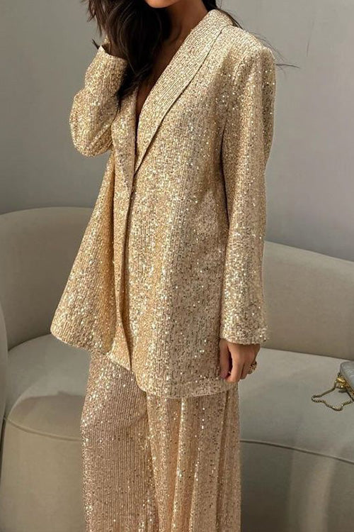 Jasper | Women's Sequined Suit Jacket and Trousers Set