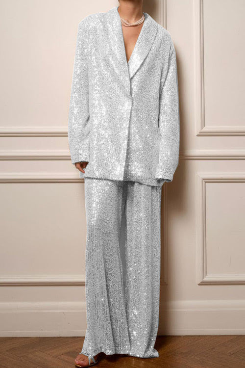 Jasper | Women's Sequined Suit Jacket and Trousers Set