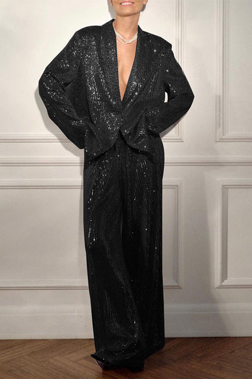 Jasper | Women's Sequined Suit Jacket and Trousers Set