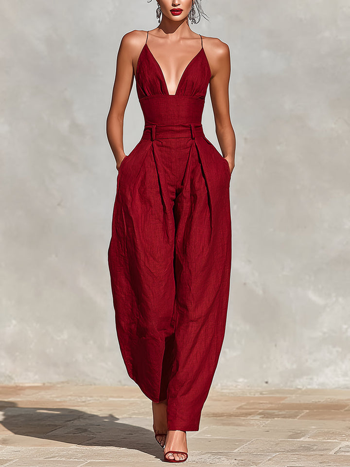 Clara | Women's High-Waisted Jumpsuit