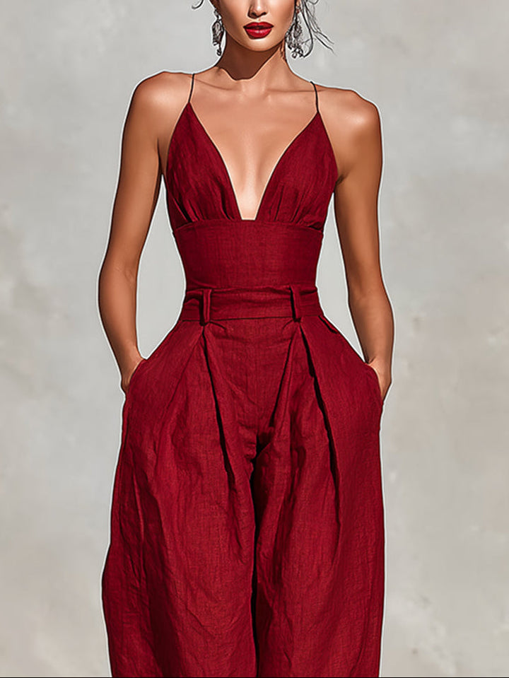 Clara | Women's High-Waisted Jumpsuit