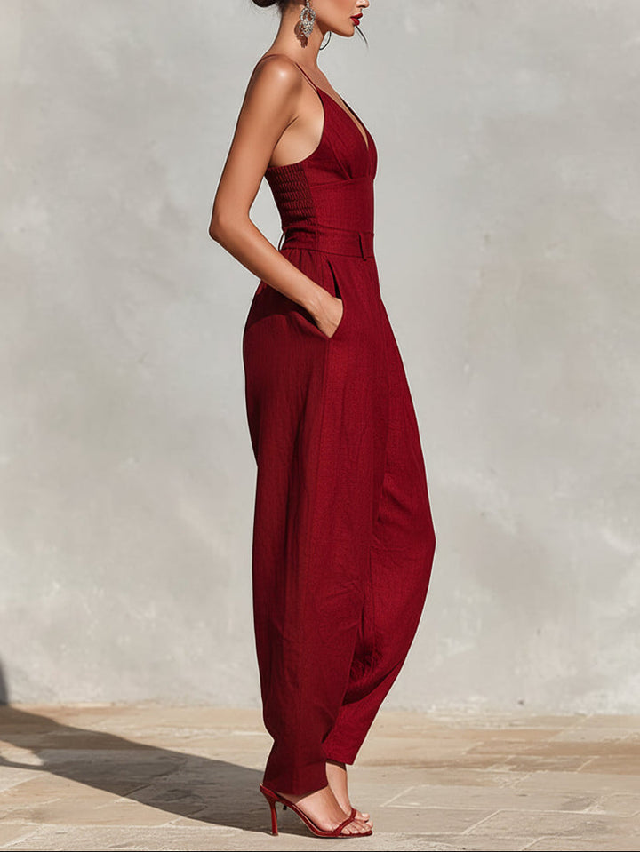 Clara | Women's High-Waisted Jumpsuit