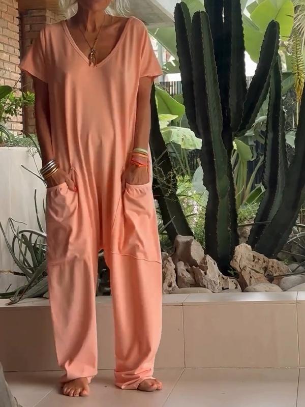 Ayla | Women's V-Neck Jumpsuit
