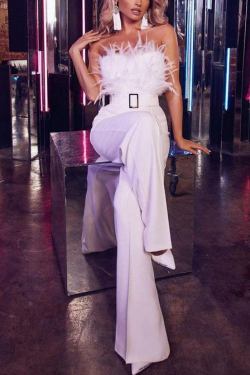 Kath | Women's Off-Shoulder Tailored Jumpsuit