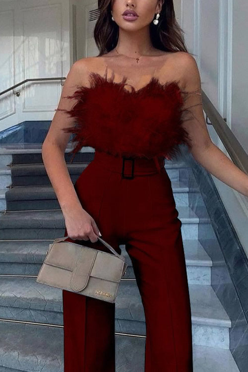 Kath | Women's Off-Shoulder Tailored Jumpsuit