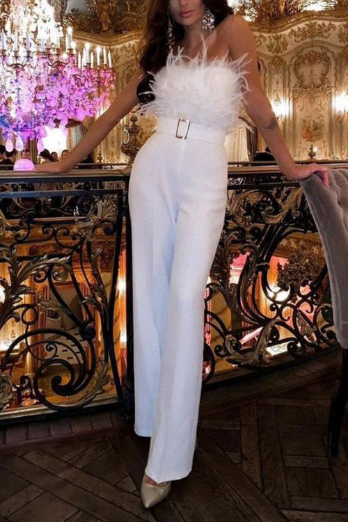 Kath | Women's Off-Shoulder Tailored Jumpsuit