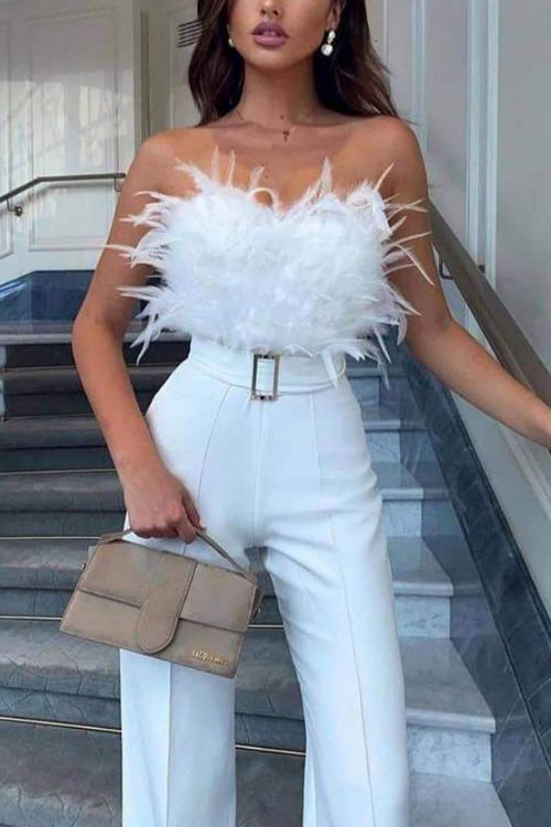 Kath | Women's Off-Shoulder Tailored Jumpsuit