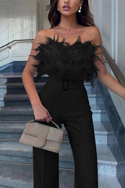 Kath | Women's Off-Shoulder Tailored Jumpsuit