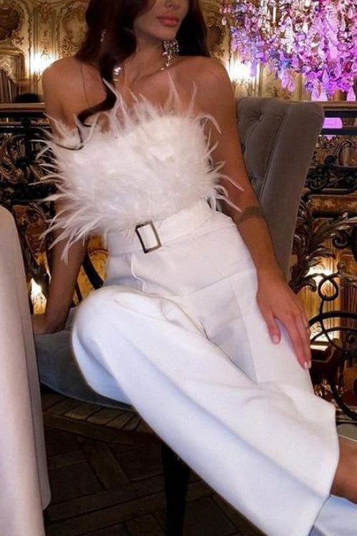 Kath | Women's Off-Shoulder Tailored Jumpsuit