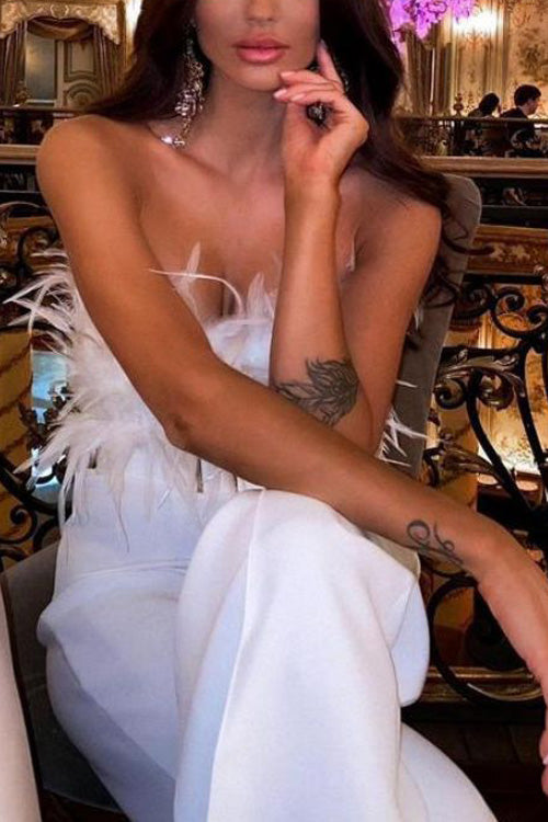 Kath | Women's Off-Shoulder Tailored Jumpsuit
