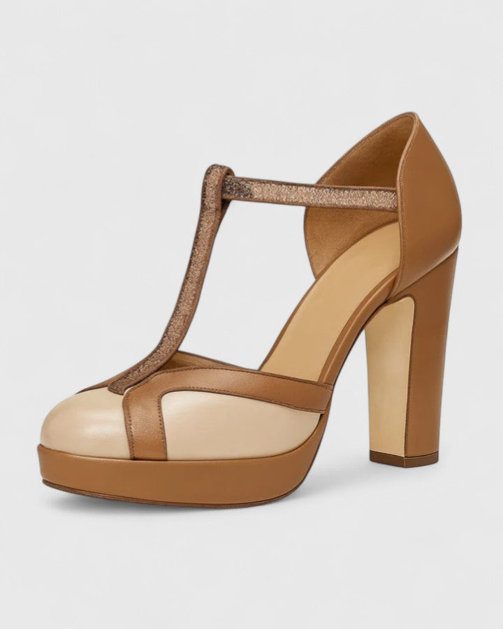 Seliora | Women's Round-Toe Wide Heel Pumps
