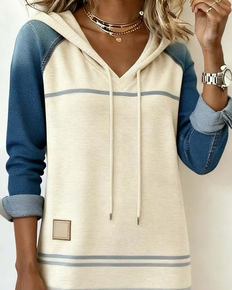 Camila | Women's Striped Hooded Knit Dress