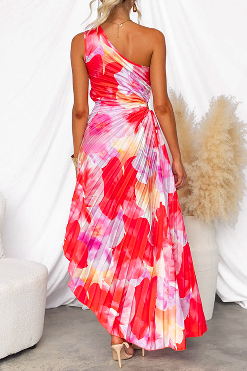 Yanira | Women's Pleated One-Shoulder Dress