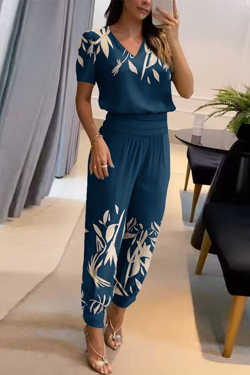 Alea | Women's V-Neck Two-Piece Set