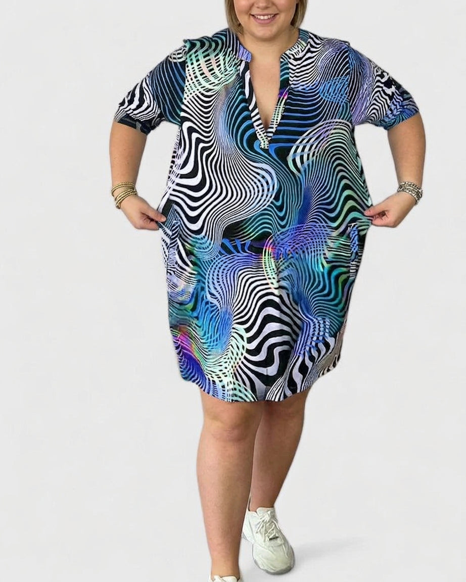 Niamh | Women's V-Neck Midi Dress