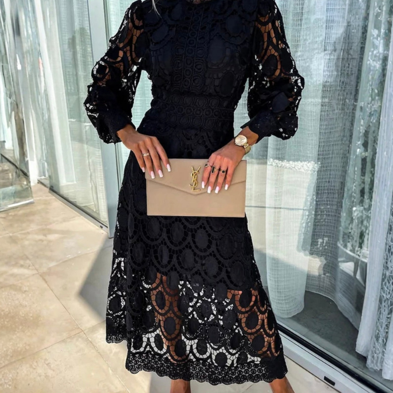 Eloah | Women's Lace Midi Dress