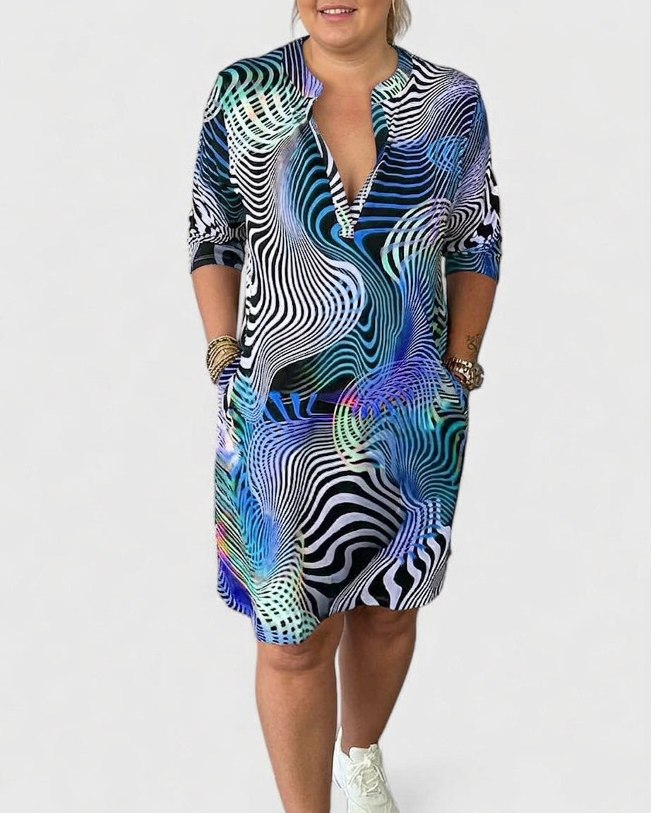 Niamh | Women's V-Neck Midi Dress