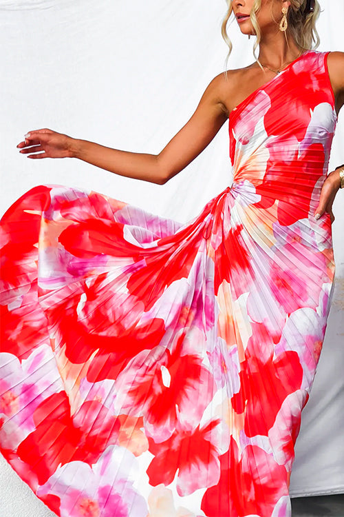 Yanira | Women's Pleated One-Shoulder Dress