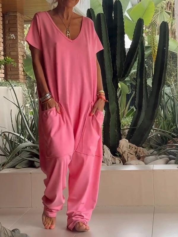 Ayla | Women's V-Neck Jumpsuit