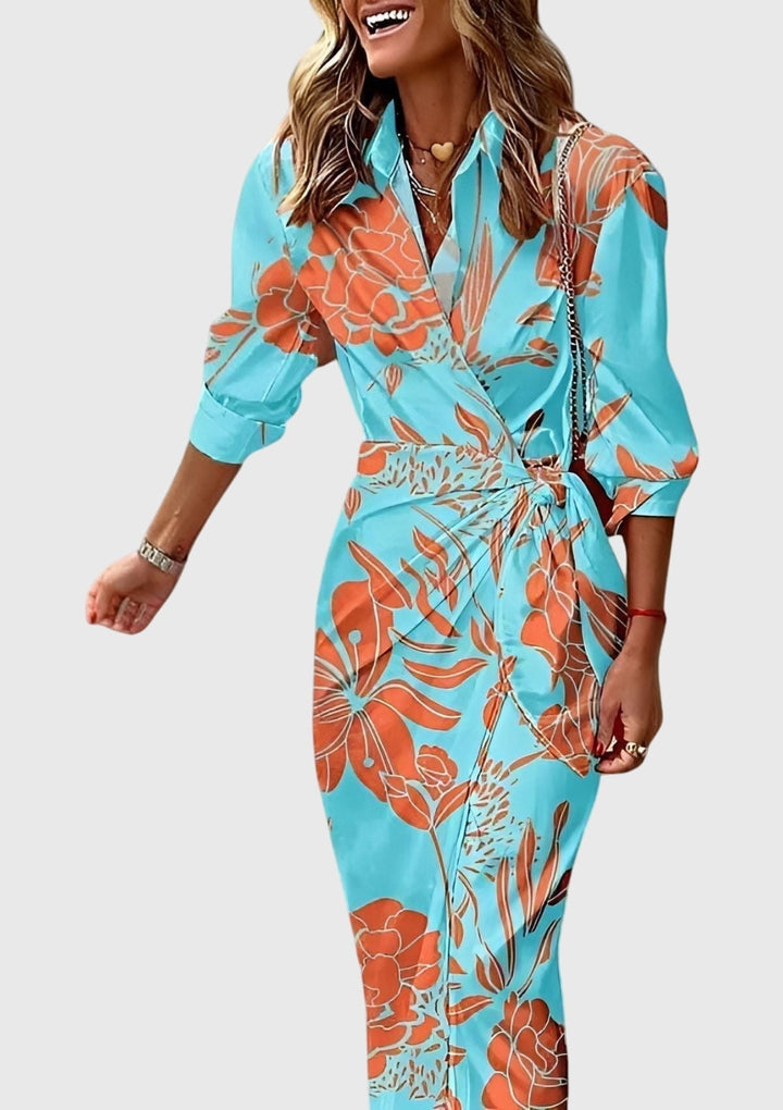 Everly | Women's Printed Wrap Dress