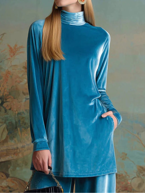 Krisha | Women's Velvet Lounge Set