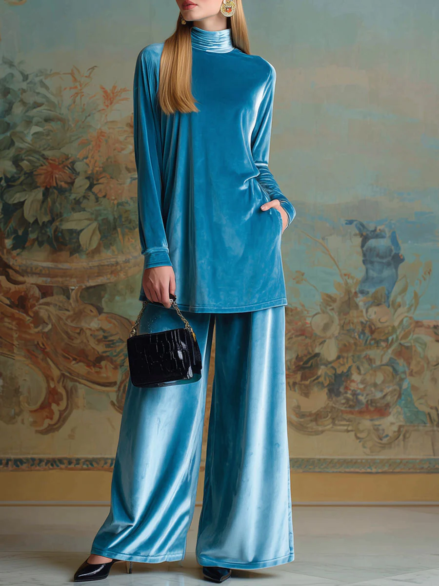 Krisha | Women's Velvet Lounge Set