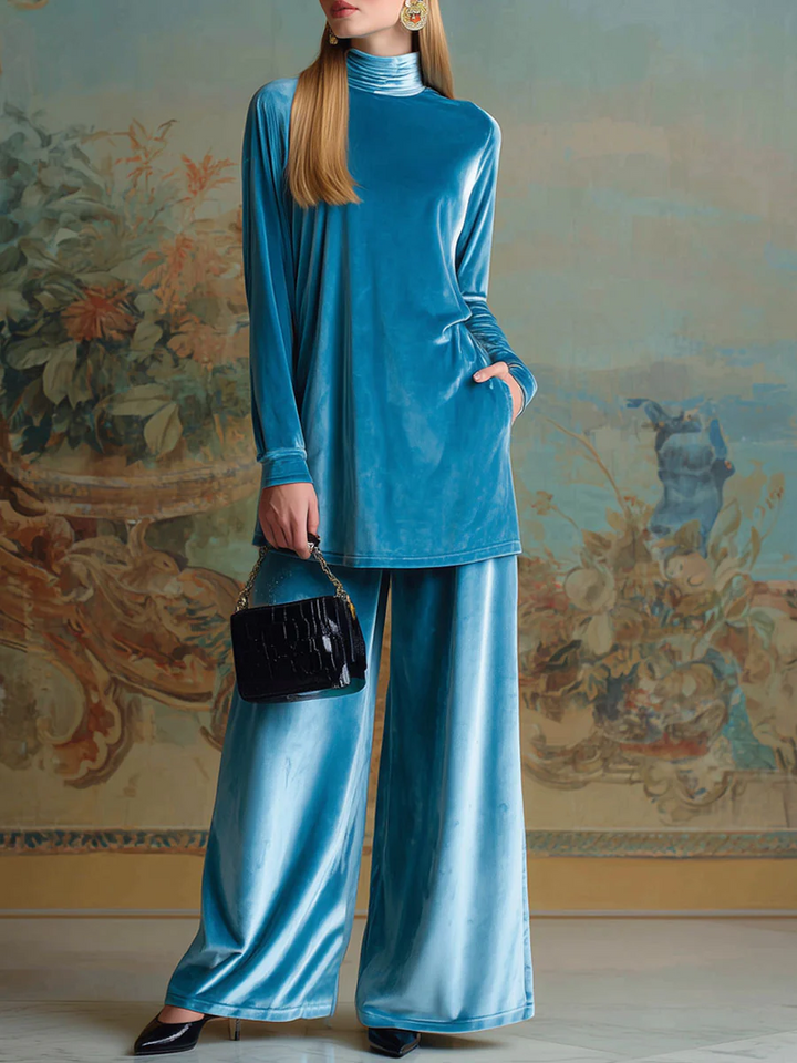 Krisha | Women's Velvet Lounge Set