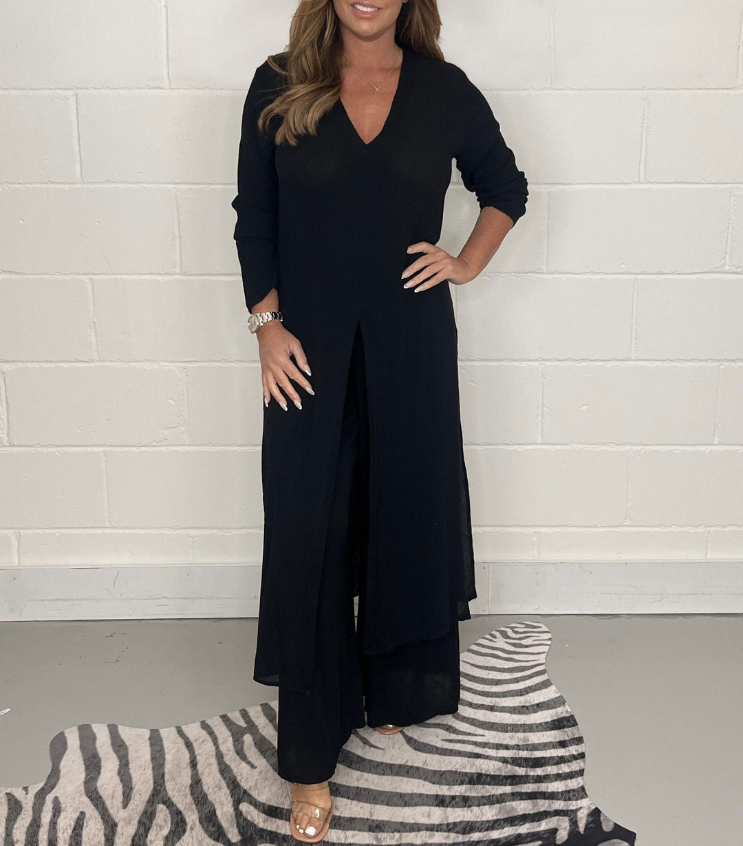 Lany | Women's Casual Longline Top and Pants Set