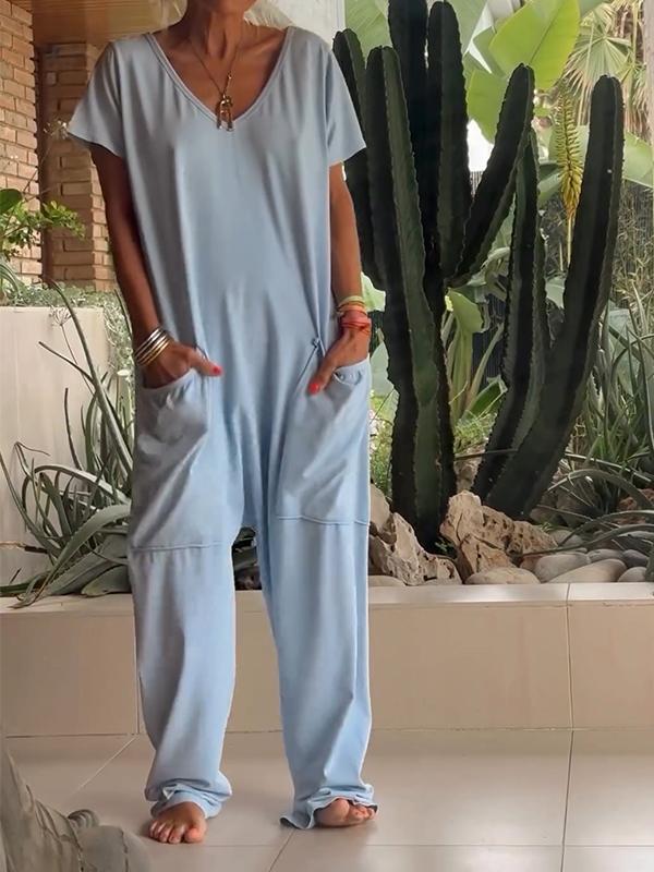 Ayla | Women's V-Neck Jumpsuit