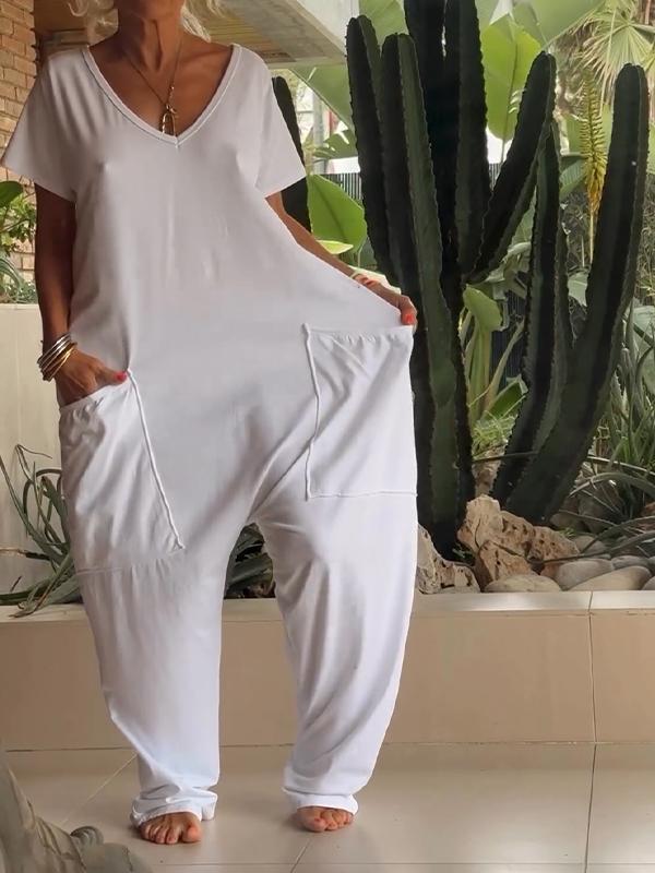 Ayla | Women's V-Neck Jumpsuit