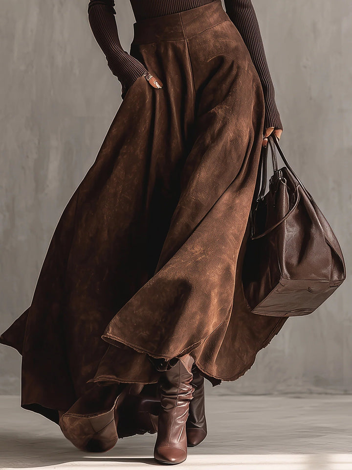 Brooklyn | Women's Distressed Midi Skirt Two-Piece Set