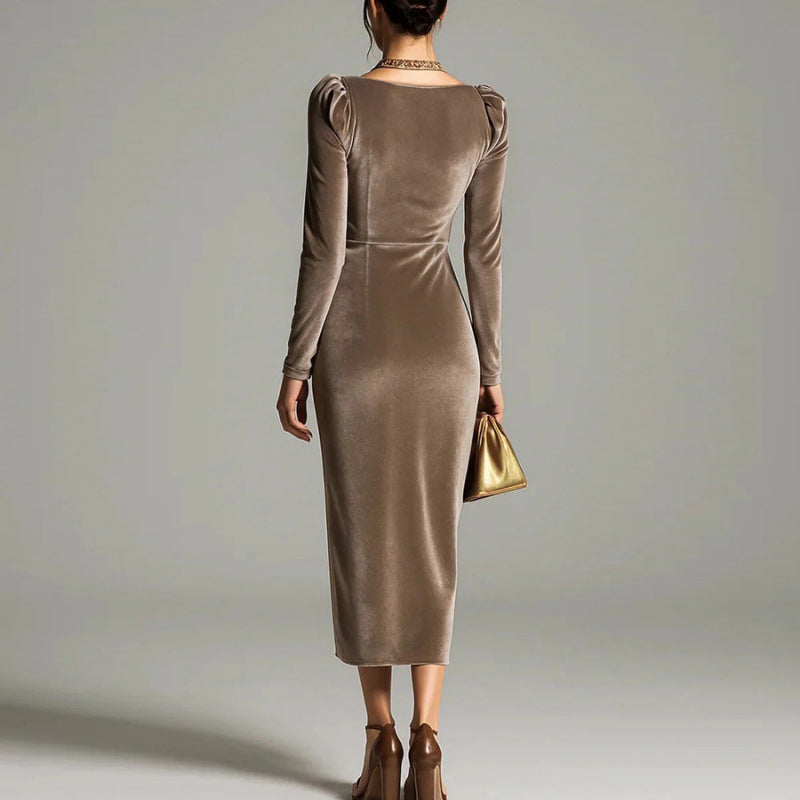 Julia | Women's Pleated Velvet Dress