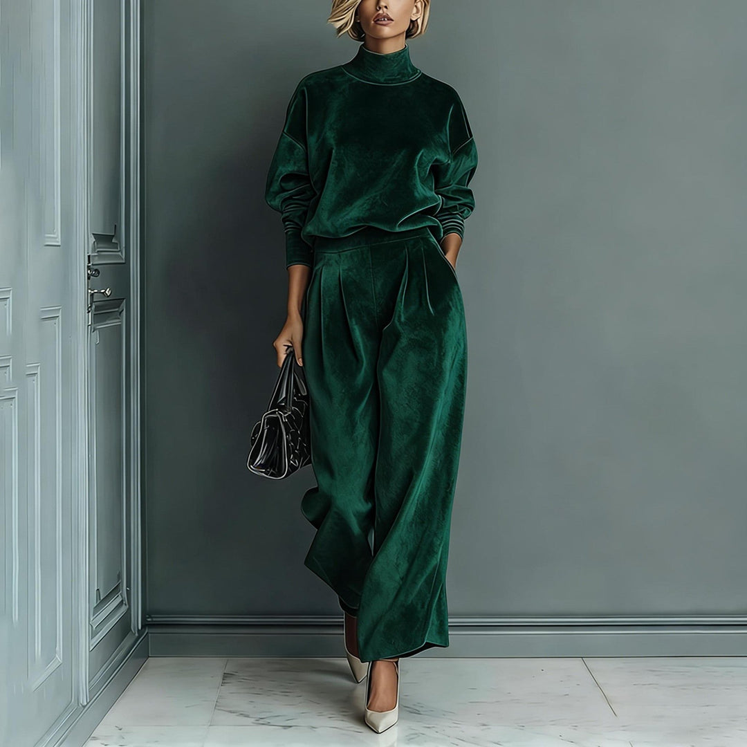 Mitchell | Women's Cape-Sleeve Pants Set