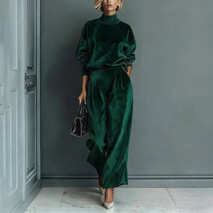 Mitchell | Women's Cape-Sleeve Pants Set