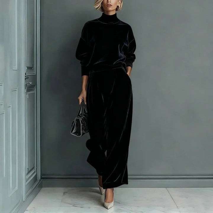 Mitchell | Women's Cape-Sleeve Pants Set