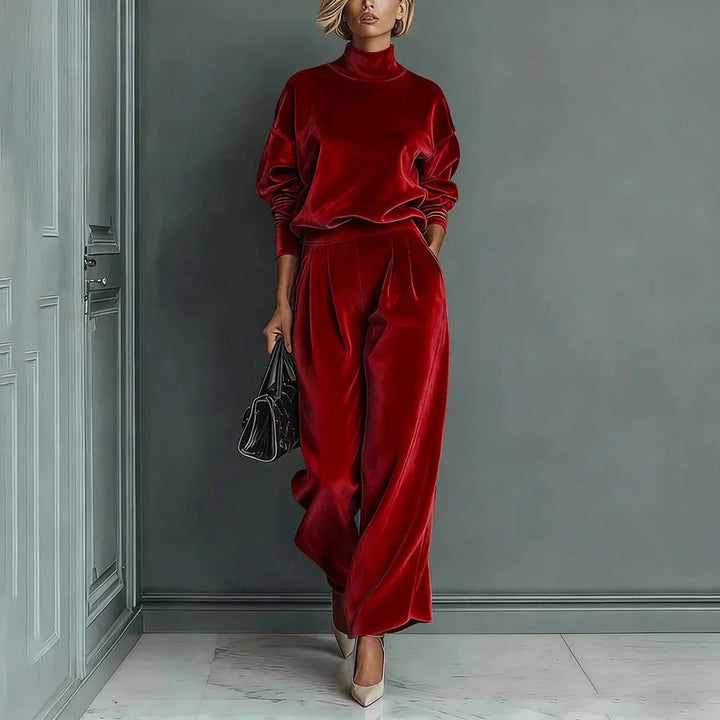 Mitchell | Women's Cape-Sleeve Pants Set
