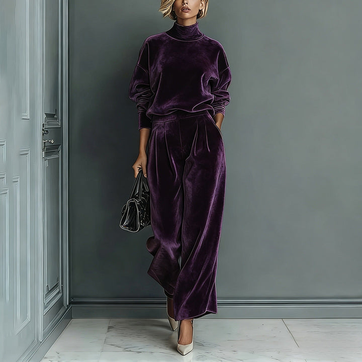 Mitchell | Women's Cape-Sleeve Pants Set