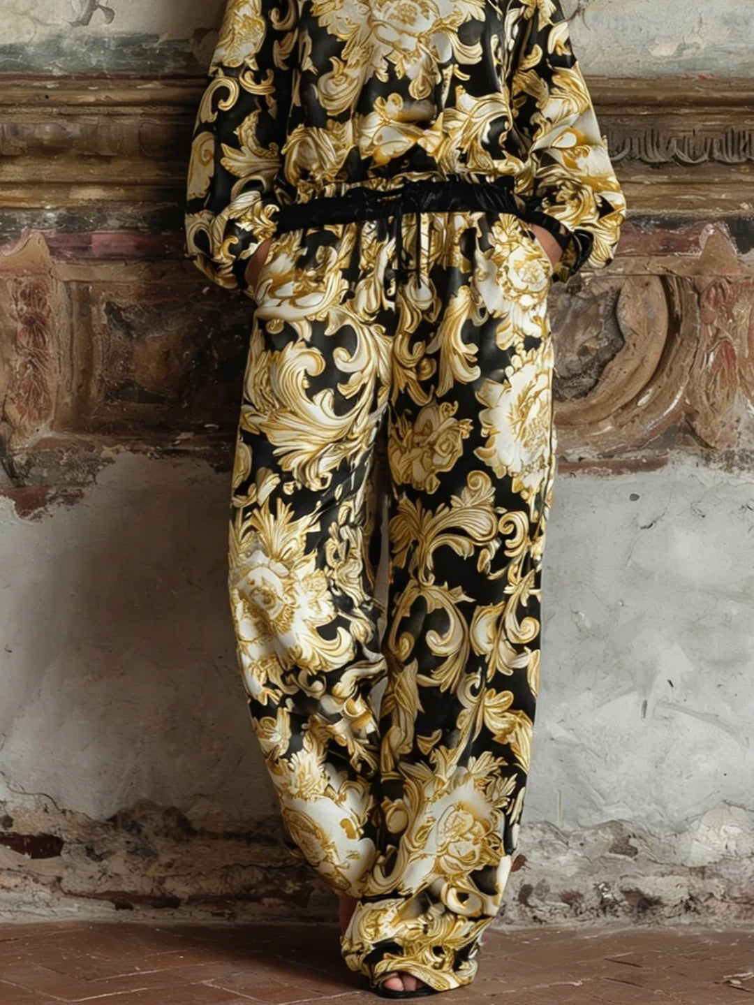 Ava | Women's Baroque Floral Print Loungewear Set