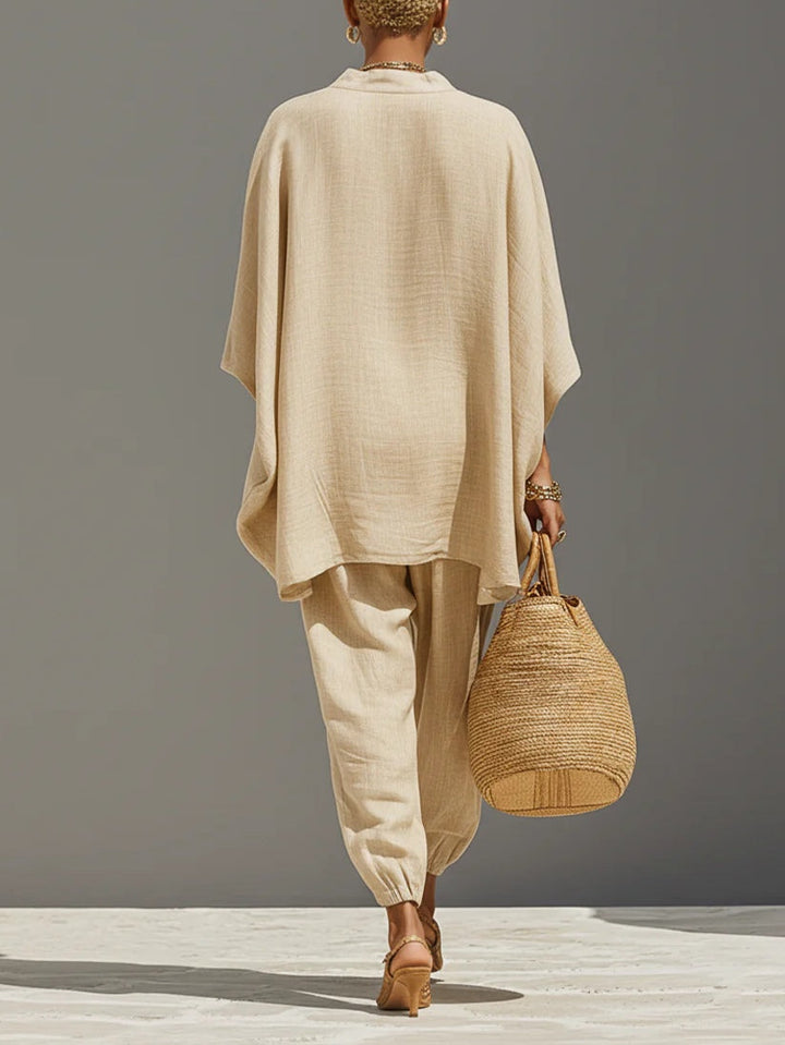 Kiera | Women's Asymmetrical Hem Top & Jogger Pants Set