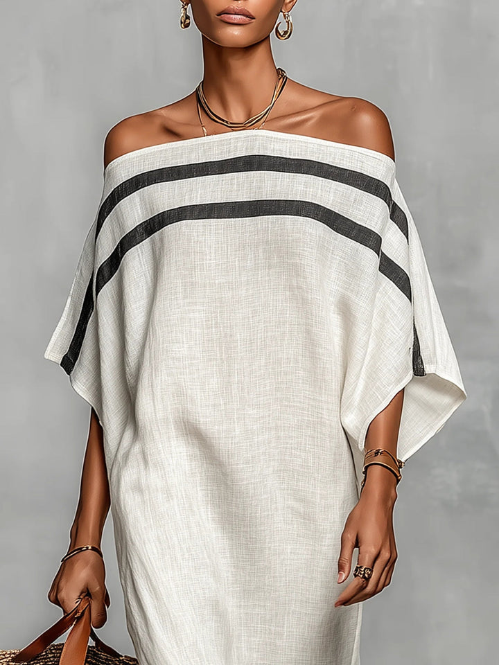 Aveline | Women's Off-Shoulder Batwing Sleeve Maxi Dress