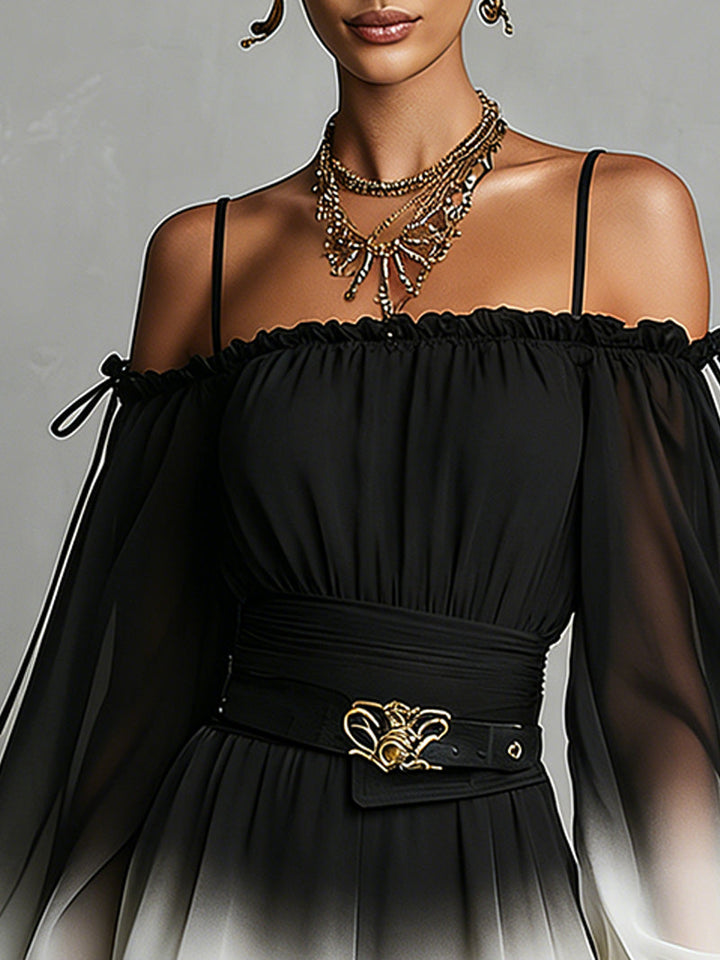 Bianca | Women's Chiffon Wide-Leg Jumpsuit