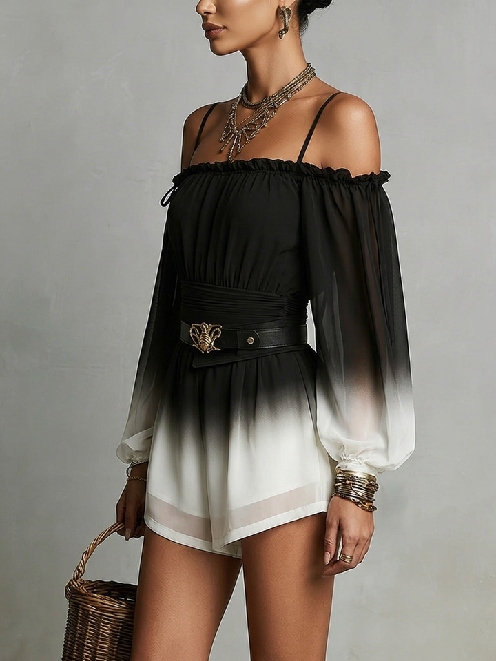 Bianca | Women's Chiffon Wide-Leg Jumpsuit