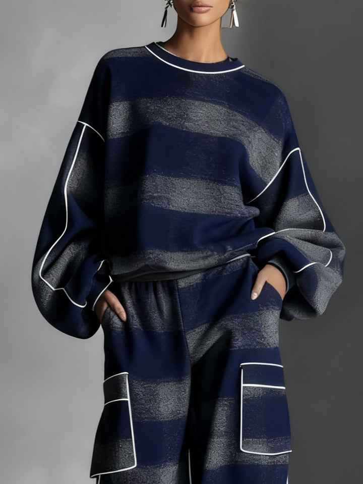 Hannah | Women's Plaid Sweatshirt and Pants Set