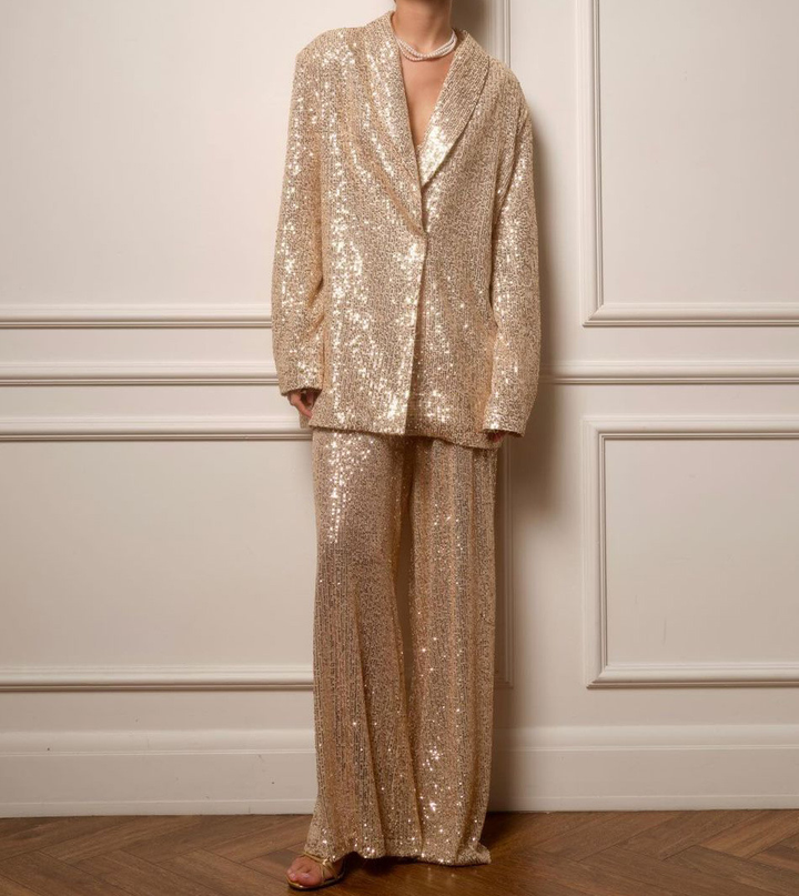 Jasper | Women's Sequined Suit Jacket and Trousers Set