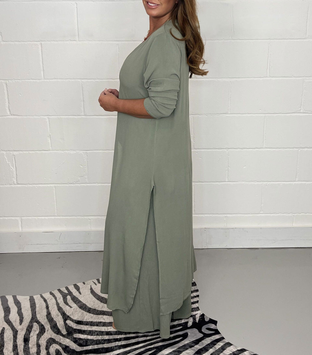 Lany | Women's Casual Longline Top and Pants Set
