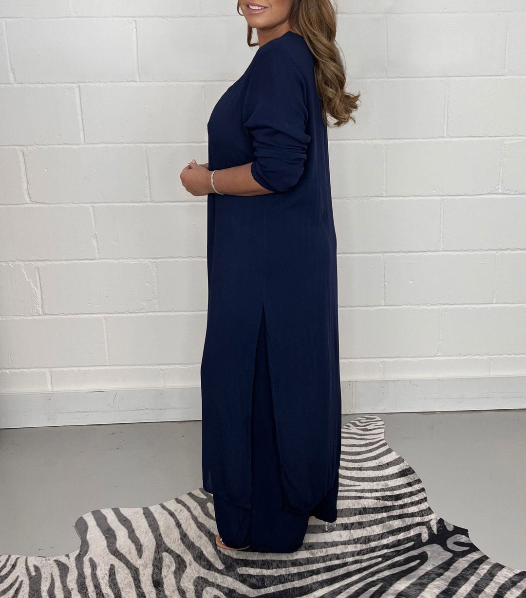Lany | Women's Casual Longline Top and Pants Set