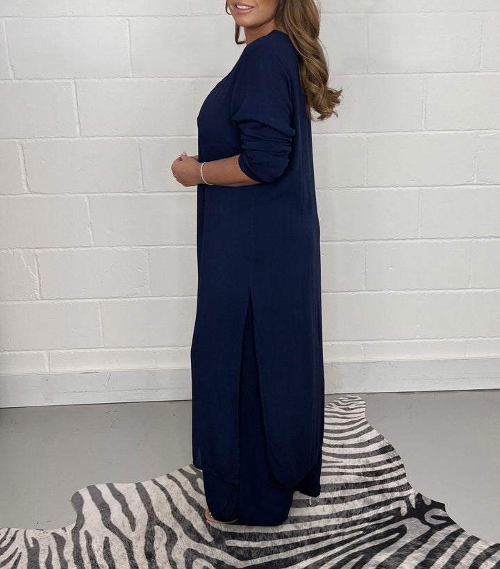 Lany | Women's Casual Longline Top and Pants Set