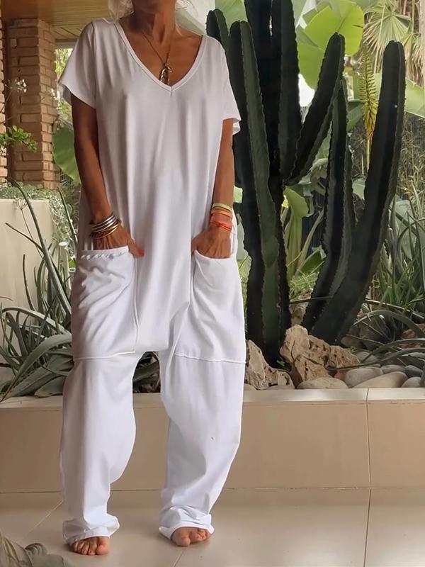 Ayla | Women's V-Neck Jumpsuit