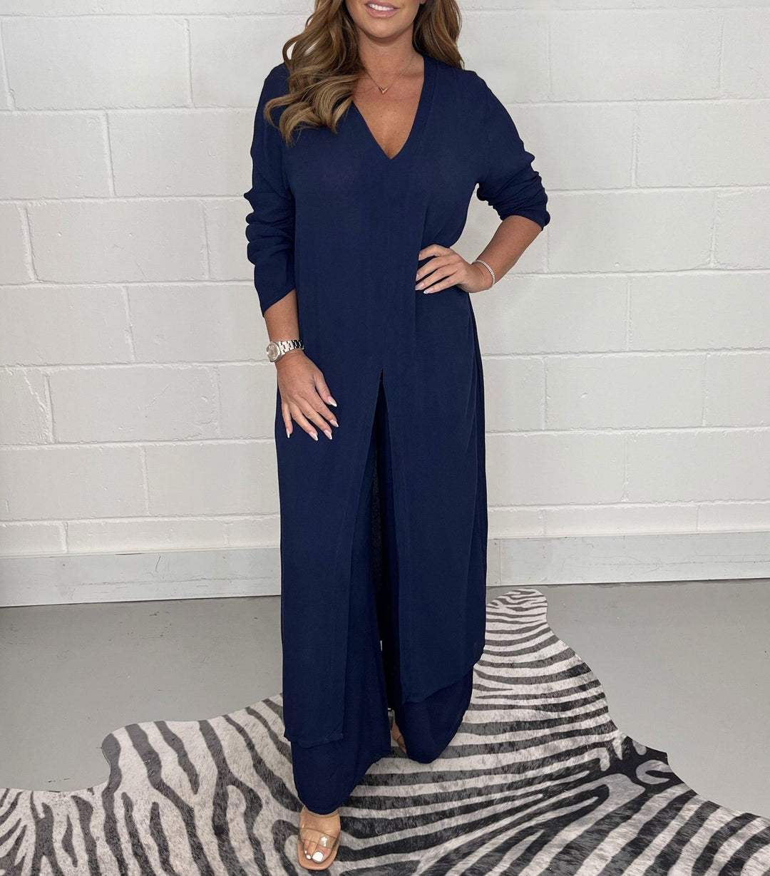 Lany | Women's Casual Longline Top and Pants Set