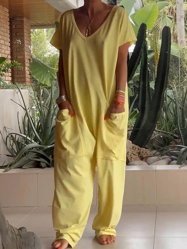 Ayla | Women's V-Neck Jumpsuit
